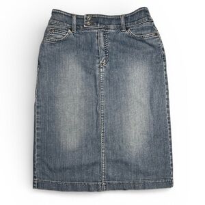 Marks & Spencer UK Classic Blue Denim Skirt size 4